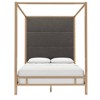 Evert Champagne Gold Canopy Bed with Panel Headboard - Inspire Q - 3 of 4
