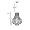 Elk Home Summerton 5 - Light Chandelier in  Washed Gray/Malted Rust - 2 of 4