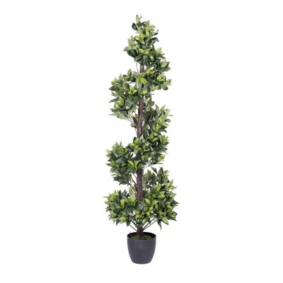 60" Artificial Spiral Bay Tree in Pot - Vickerman