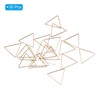 Unique Bargains Jewelry Handmade Triangle Earrings Beading Hoop 30 Pcs - 3 of 4