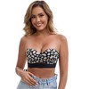 INSPIRE CHIC Women's Strapless Non Slip Wirefree Tube Sweetheart Neck Push-Up Cute Padded Convertible Bandeau Bras - 4 of 4