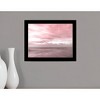HomeRoots Pink Beach Emotions Black Framed Print Wall Art - 2 of 4