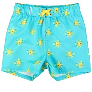 RuggedButts Toddler Boys UPF50+ Swim Trunks - 1 of 4
