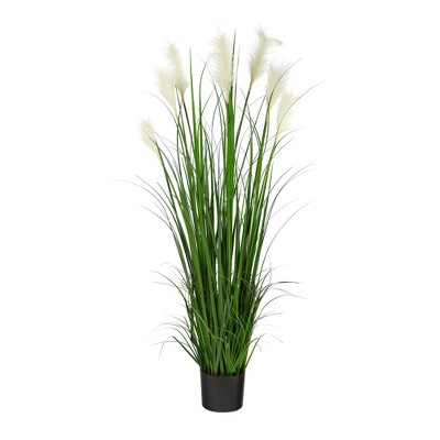 Nearly Natural 4.5-ft Plum Grass Artificial Plant
