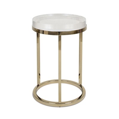 JTH LUXE Dendros Live Edge Mimic Round Side Table