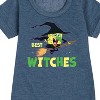 - SpongeBob SquarePants - Best Witches Graphic Short Sleeve Fleece Dress - 2 of 4