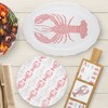 Pavilion Gift Company - Coastal - 20" Melamine Serving Tray - Serving Trays - 3 of 4