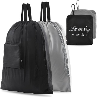 Upgraded Travel Laundry Bags, 24"L x 21"W with Handles & Carabiner for Travel & Fitness