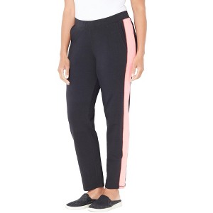 Catherines Women's Plus Size Glam French Terry Active Pant - 1 of 4