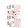 Hudson Baby Girls Cotton Poly Flannel Burp Cloths 8-Pack, One Size - 2 of 4