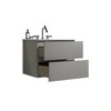 NicBex Floating Bathroom Vanity with Sink and Faucet Holes,Bathroom Sink Vanity with 2 Drawers,Oak/Walnut/White/Gray - 2 of 4