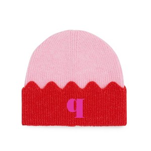 Personalization Mall Melody Scallop Embroidered Knit Beanie Hat - 1 of 1