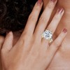 Pompeii3 11.75ct Diamond Marquise Accent Ring, 14k Gold or Platinum Lab Created - 4 of 4