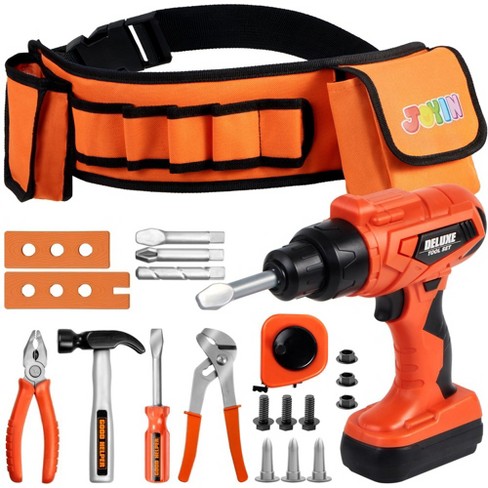 Joyfy 19pcs Kids Tool Set Pretend Play Toddler Power Toy Tool With Construction Tool Belt For Boy Girl Birthday Gift Ages 2 3 4 5 6 7 Years Old Target