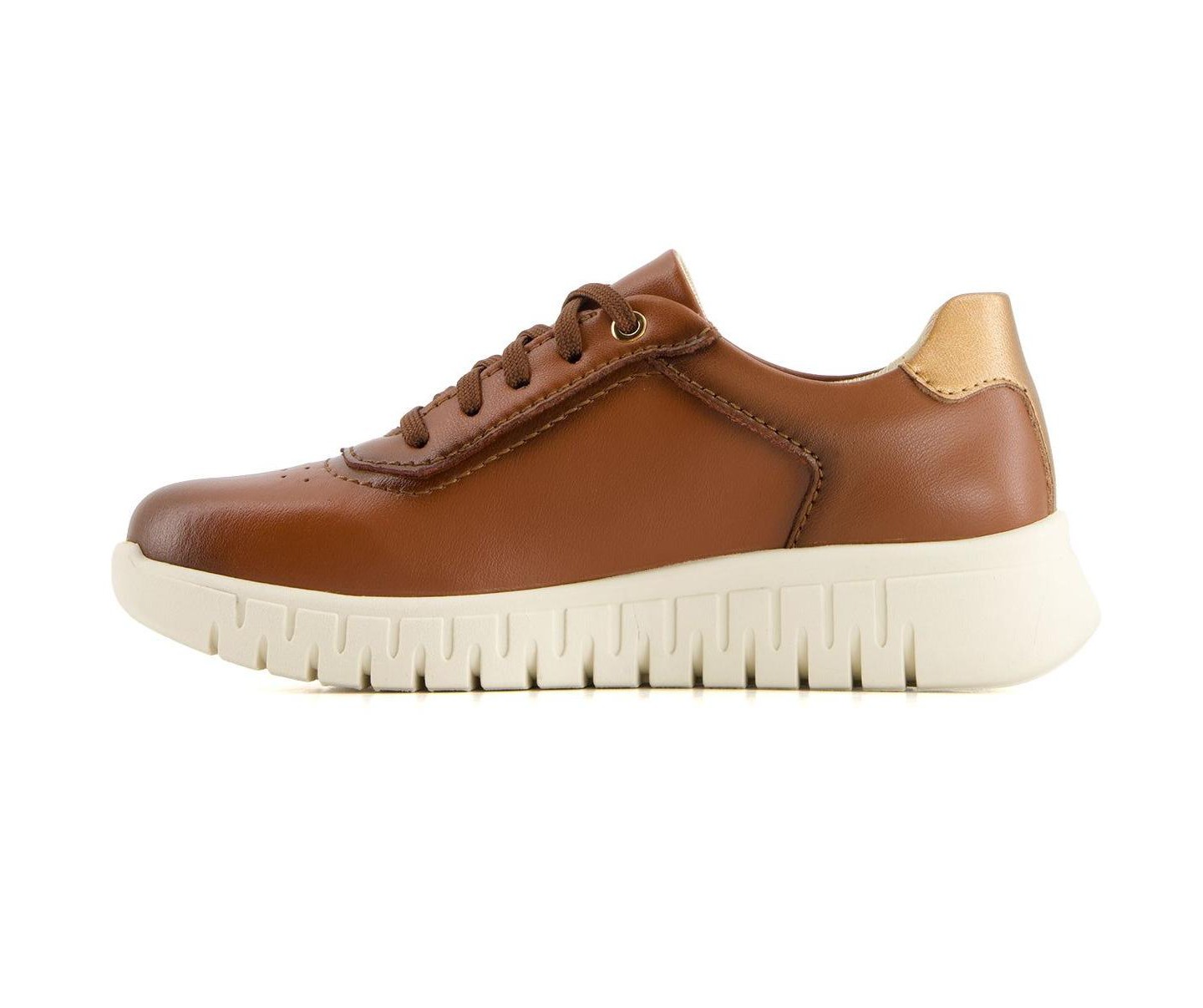 Женские кроссовки Andrea Soft Leather Sneakers 90574 Brown 6, цвет: Коричневый — фото 2