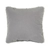 C&F Home 8" x 8" Christmas Winter Black Cat w/ Red Scarf Silhouette Small/Petite Hooked Accent Throw Pillow - 4 of 4