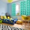 PiccoCasa Window Curtain for Kid Bedroom Curtain Alien Cartoon Pattern 2 Panels - 2 of 4