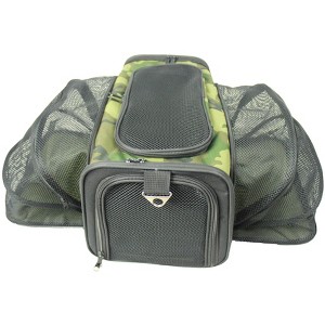 Pet Life Roomeo Airline Approved Expandable Collapsible Travel Pet Dog Carrier Crate, Blue - 1 of 1