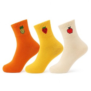 AWS/American Made Cute Ankle Socks for Women 3 Pairs Kawaii Socks Funny Novelty Cotton Daily Socks - Style 2 - 1 of 1