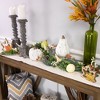 Northlight 5' x 6" Green Gourds and Foliage Artificial Fall Harvest Garland - Unlit - 2 of 4