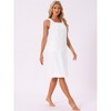 INSPIRE CHIC Women's Shower Wrap Wearable Button Bath Towel Robe Strap Sleeveless Dress with Snaps Pockets Spa - 2 of 4