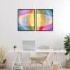 Stupell Industries Oblique Neon Flare 2pc Framed Giclee Art Set - 2 of 4