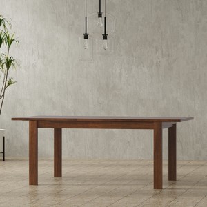 Sapphtopaz Dining Table Kitchen Table 60" Wooden Rectangular Dining Table with Wood Legs for Kitchen, Dining Room - 1 of 4