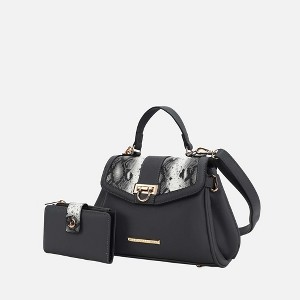 MKF Collection Geny Faux-Snake Embossed Women’s Shoulder bag with matching Wallet by Mia K - 1 of 4