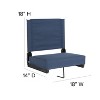 Emma and Oliver Set of 2 500 lb. Rated Lightweight Stadium Chair with Ultra-Padded Seat - 2 of 4