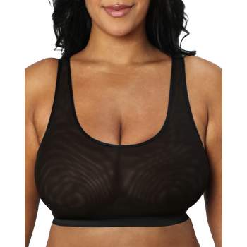 Curvy Couture Women's Luxe Lace Wire Free Bra Black Hue With Ballet Fever  42d : Target