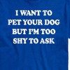 Men's - Instant Message - I Want To Pet Your Dog Short Sleeve Graphic T-Shirt - 2 of 4