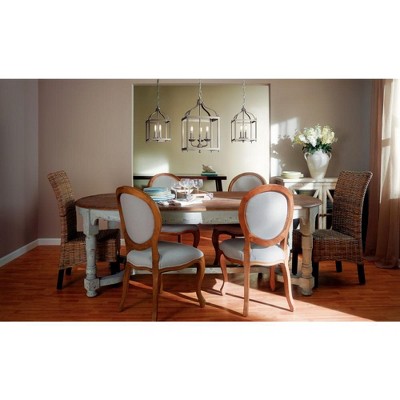 Larkin Distressed Bronze 12" Traditional 3-Light Pendant