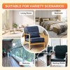 Tufted Accent Armchair with Pillow, Mid-Century Lounge Chair with Wood Frame & Cushioned Seat for Living Room, Bedroom or Office - 2 of 4