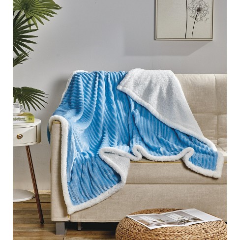 Faux Shearling Fleece Blanket By Bare Home : Target