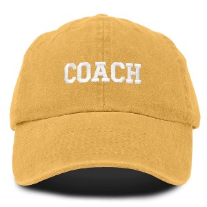 Dalix Coach Embroidered Sports League Baseball Cap Adjustable Dad Hat Mens - 1 of 4