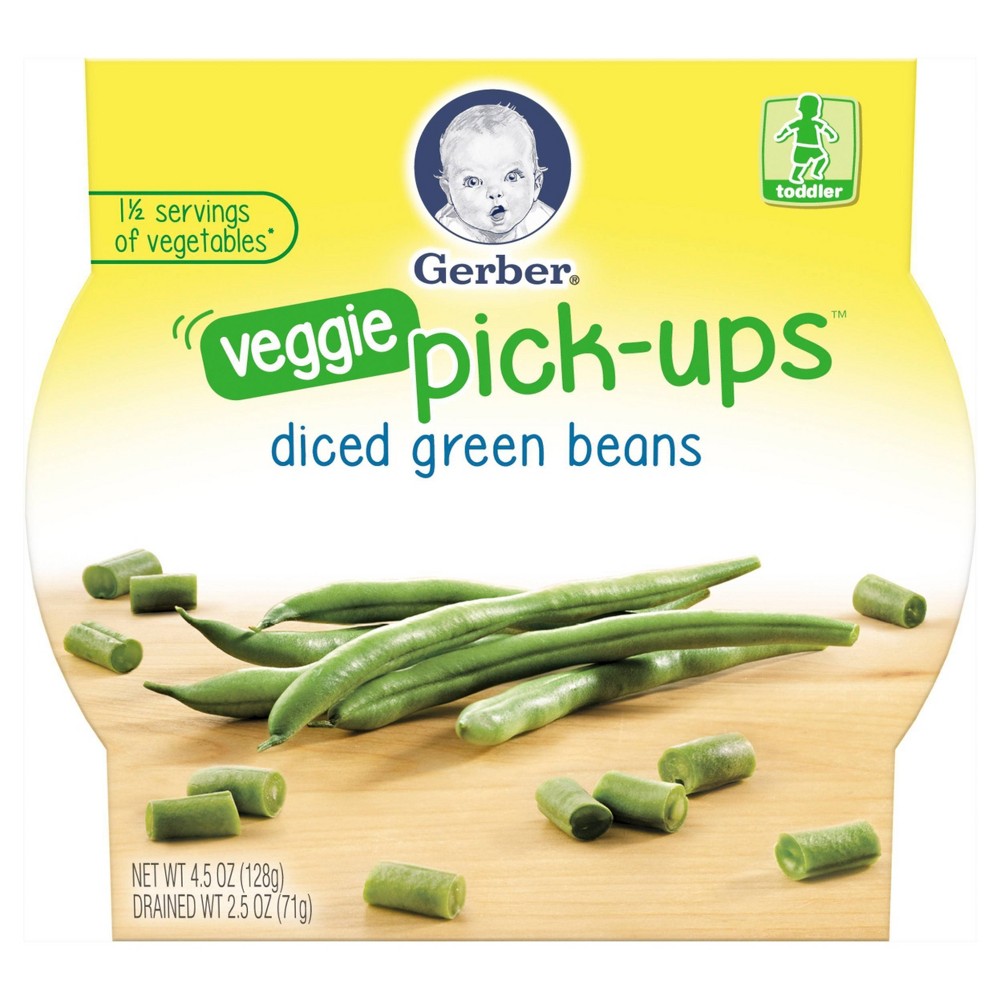 UPC 015000048662 product image for Gerber Veggie Pick-Ups Diced Green Beans - 4.5oz | upcitemdb.com