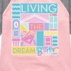 Girls' - Barbie - Living The Dream Shirt Tail Raglan Graphic T-shirt - 2 of 4