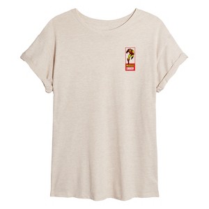 Women's - Marvel - Iron Man Comic Book Panels Oversized Graphic T-Shirt - 1 of 4