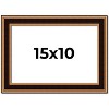 PosterPalooza | Photo Size Weathered Gold Picture Frame - UV Acrylic, Foam Board Backing, Hanging Hardware - 2 of 4