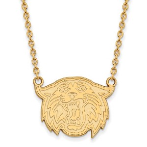 Black Bow Jewelry 14k Yellow Gold Plated Sterling Silver Villanova Wildcats NCAA Necklace 18 Inch - 1 of 4