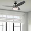 Westinghouse Alloy Ceiling Fan with LED Light, Reversible Blades, Flush Mount, Low Profile, Modern Small Room Indoor/Outdoor Fan, 42 Inch, Gun Metal - 2 of 4