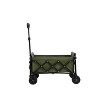 Portable Folding Beach Wagon with Heavy Duty Wheels, Large Capacity Utility Cart for Camping, Grocery, Sports, Garden, Outdoor Use-The Pop Home - 2 of 4