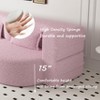 Dexmalle Modern Cloud Shape Convertible Sleeper Sofa Bed with 2 Pillows,Living Room - 4 of 4