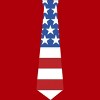 Junior's Design By Humans Fourth Of July Simple American Flag Tie By FreshDressedTees T-Shirt - 2 of 2