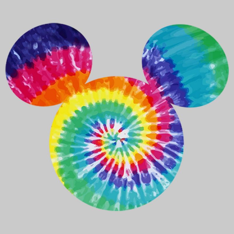 Men's Mickey & Friends Rainbow Tie-Dye Mickey Mouse Logo Sweatshirt, 2 of 5