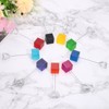 Unique Bargains Metal Resin Cube Base Note Shape Pictures Place Card Holder 5 Pcs - 4 of 4