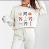 Simply Sage Market Coquette Nautical Collage Lightweight Garment Dyed Sweatshirt - XL - Ivory - 2 of 4