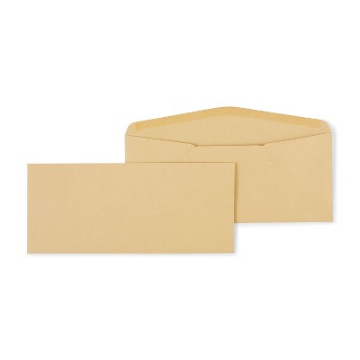 HITOUCH BUSINESS SERVICES Gummed #11 Business Envelopes 4 1/2" x 10 3/8" Brown 500/Box SPL535153