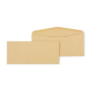 HITOUCH BUSINESS SERVICES Gummed #11 Business Envelopes 4 1/2" x 10 3/8" Brown 500/Box SPL535153 - 1 of 4