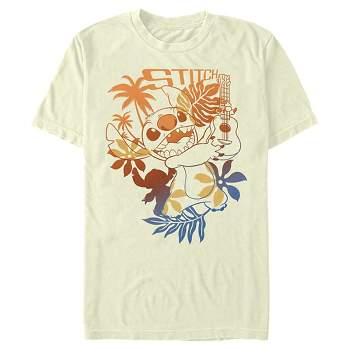 Men's Lilo & Stitch Tropical Ukulele T-Shirt
